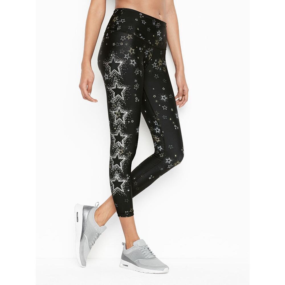 VICTORIA'S SECRET VSX Sport High Rise 7/8 Printed Yoga Legging Stardust, Medium